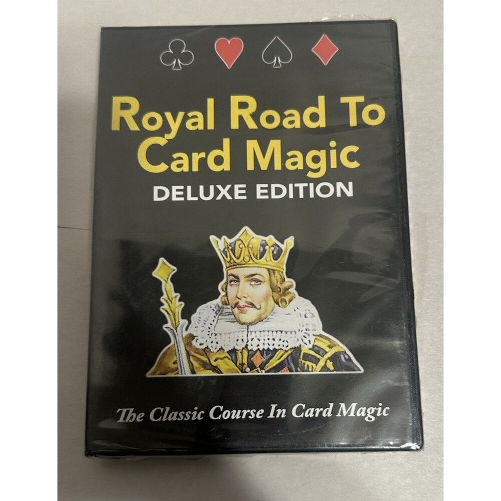 NEW & SEALED Royal Road To Card Magic Deluxe Edition 4 DVD Set Classic Course